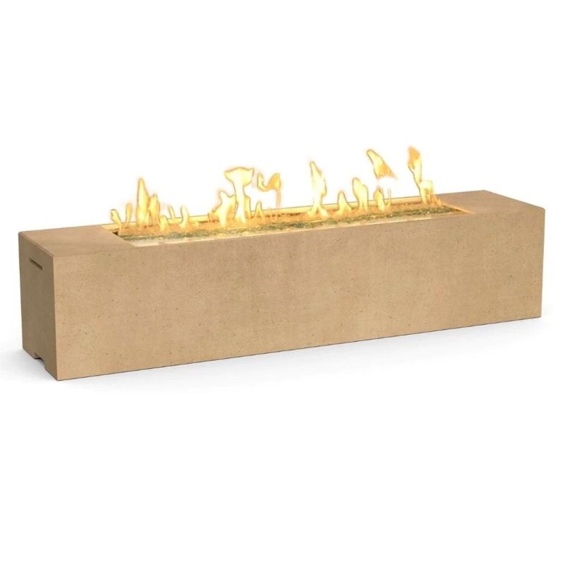 American Fyre Designs Milan Low Linear Fire Table Natural Gas
