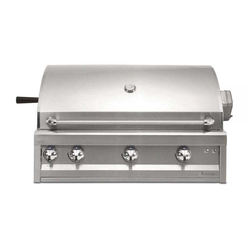 Artisan Professional 42-Inch Propane Gas Built-In Gill w/ Rotisserie and Lights – ARTP-42-LP artisan-grills-master