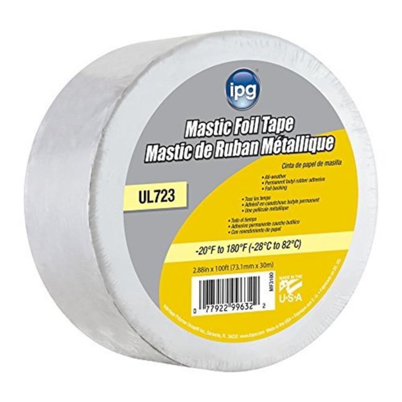 Intertape Polymer MF3100 Butyl Mastic Foil Tape – 1.83 in. x 100 ft.