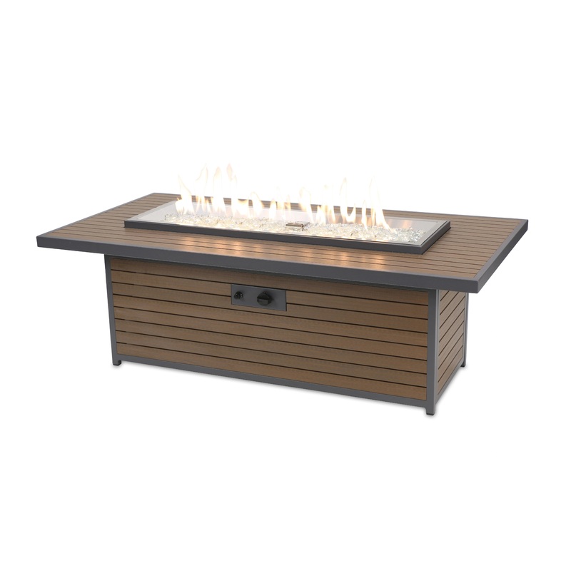 The Outdoor Greatroom Company Kenwood Linear Gas Fire Pit Table