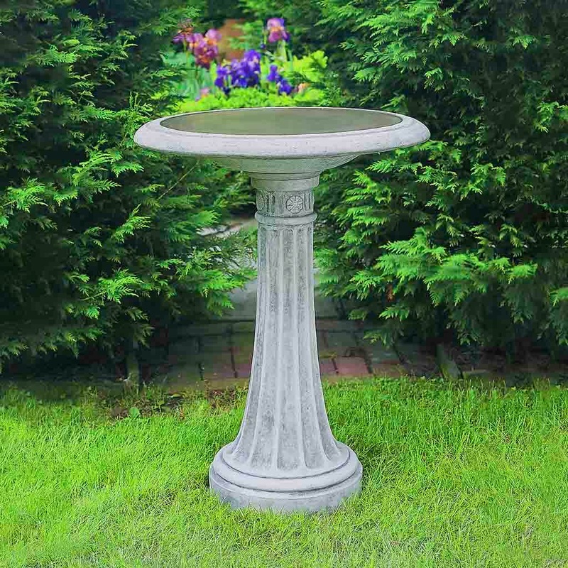 Chestnut Hill Cast Stone Birdbath