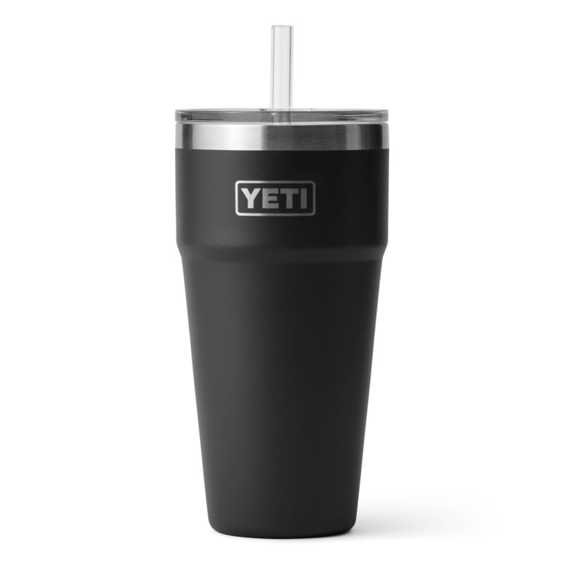 YETI Rambler 26 Oz. Stacking Cup with Straw Lid 26 Oz Black