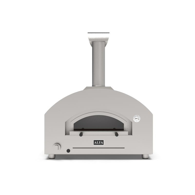 Alfa Futuro 2 Pizze Gas-Fired Countertop Pizza Ovens White Stone Natural Gas