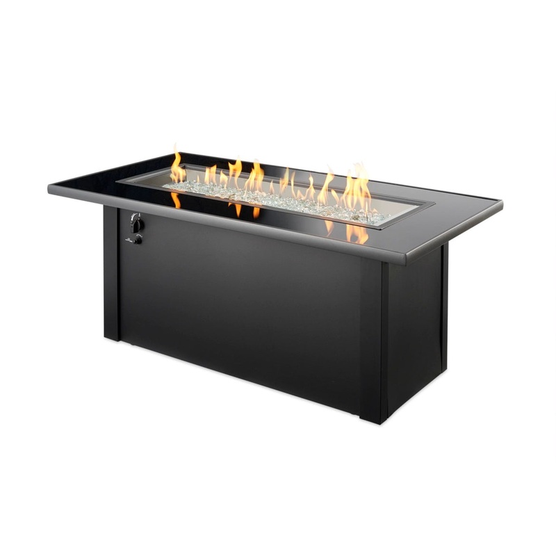 The Outdoor Greatroom Company Monte Carlo Linear Gas Fire Pit Table