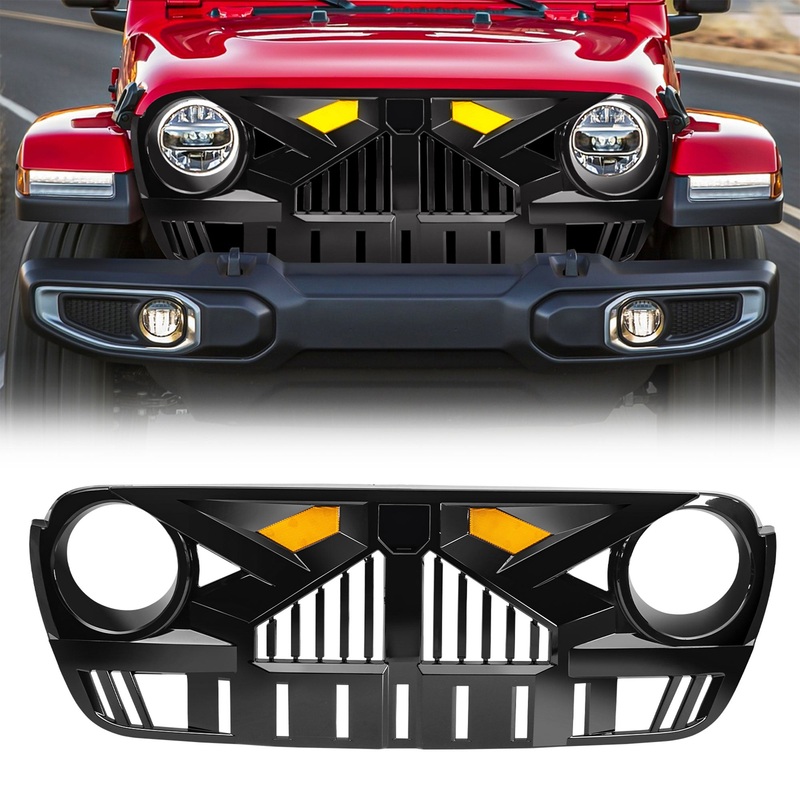 AMERICAN MODIFIED Grille for 2018-2023 Jeep Wrangler JL & Gladiator JT(Open Box)