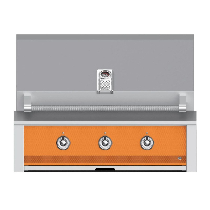 Aspire by Hestan 36-Inch Propane Gas Built-In Grill, 2 U-Burner and 1 Sear (Citra Orange) – EMB36-LP-OR aspire-36grills-master