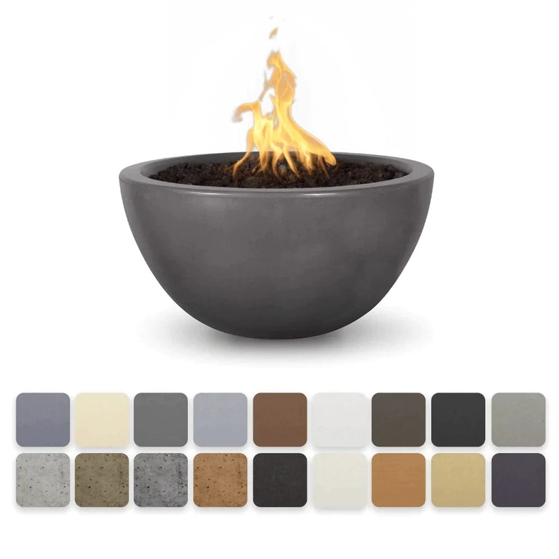 The Outdoor Plus Luna GFRC Fire Bowl 30-Inch