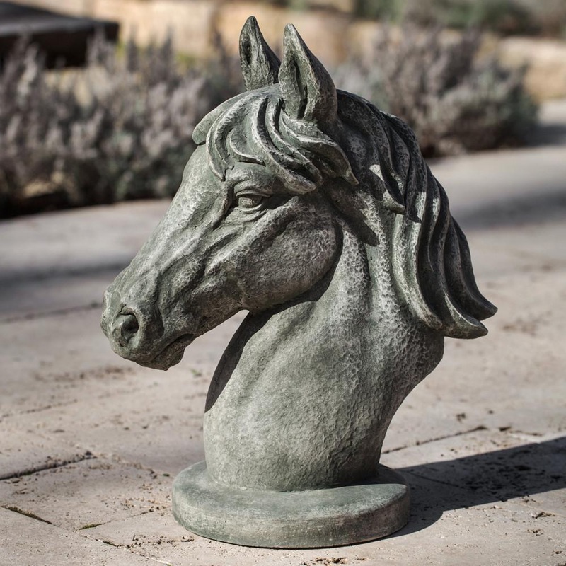 Spirit Cast Stone Garden Statue | Horse Statue