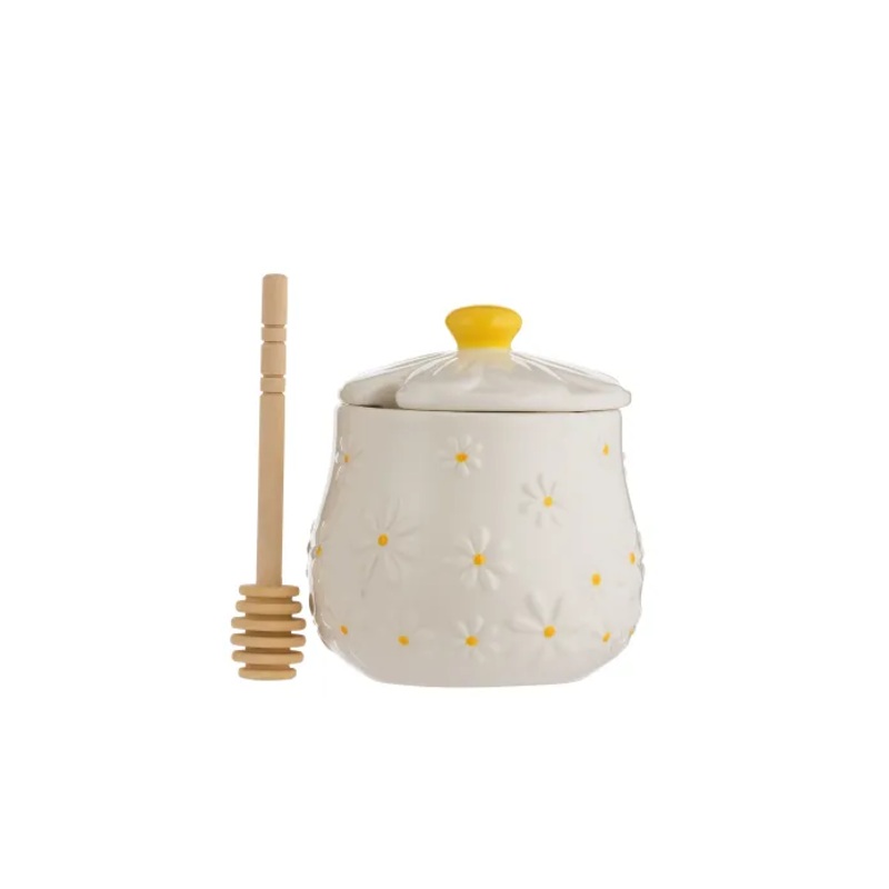 Daisy Honey Pot & Drizzler