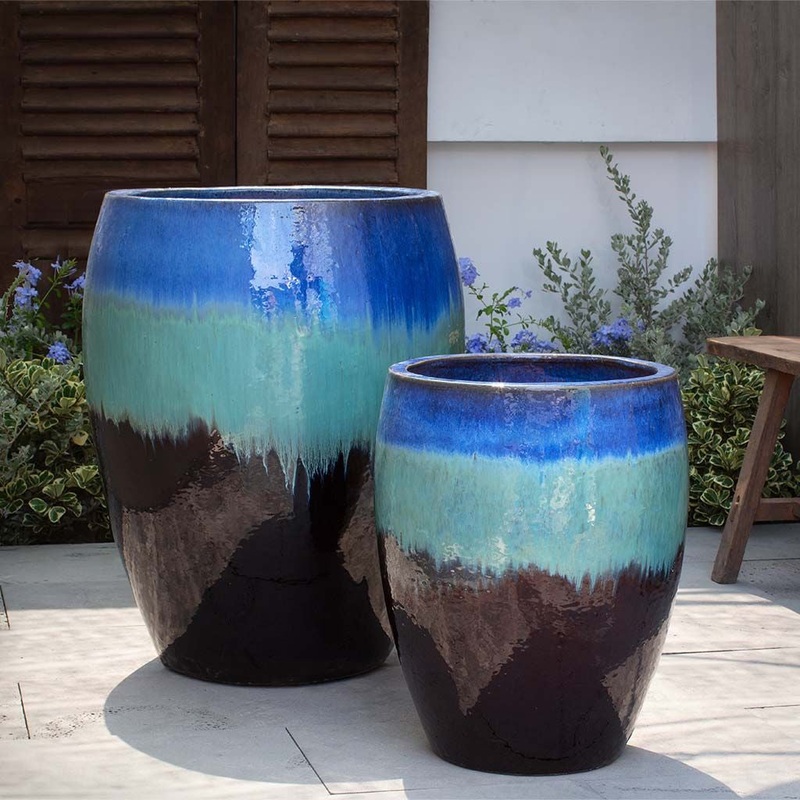 Cabana Planter Nested Set of 2 | Glazed Collection