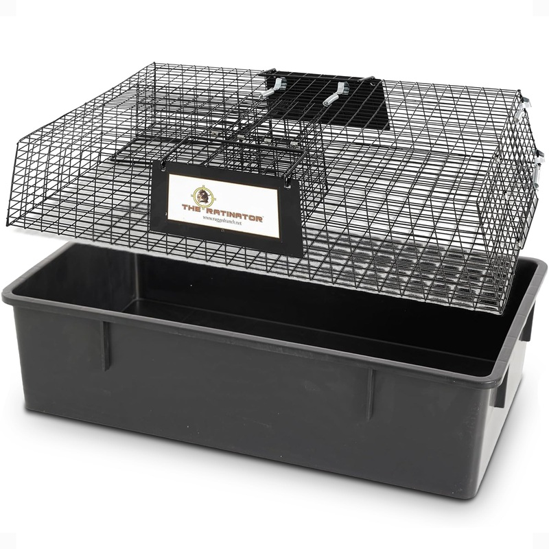 Rugged Ranch Ratinator Rat Multi-Catch Animal Metal 2 Door Trap Cage(Open Box)
