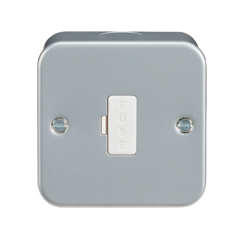 13A Rated Metal Clad Fused Connection Spur Unit Without Neon