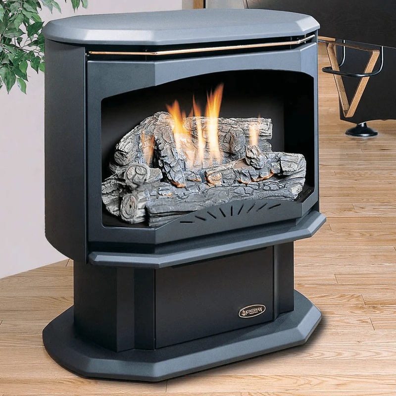 Kingsman 28 Inch Freestanding Vent Free Gas Stove – 40,000 BTU