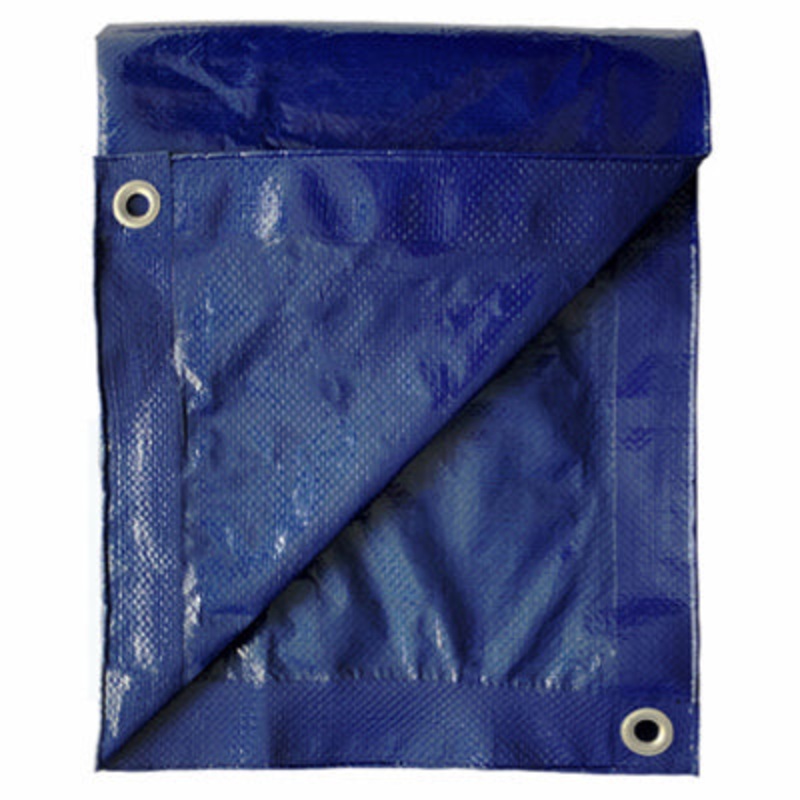 TruGuard Storage Tarp Cover Blue Polyethylene 10′ x 12′ – 120 sq ft coverage Blue