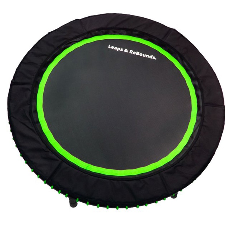 48″ Mini Fitness Trampoline & Rebounder Gym Equipment, Green (Open Box)