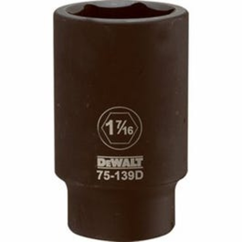 SAE Deep Impact Socket, 6-Point, 3/4-In. Drive, 1-7/16-in.