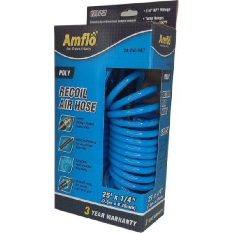 Plews/Edelmann AMFL2425ERET 24-25e-Ret 1/4×25 Recoil Hose