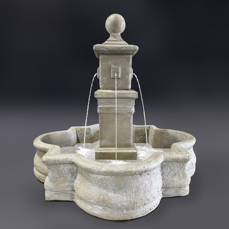Bella Fountain with 66″ Quatrefoil Basin