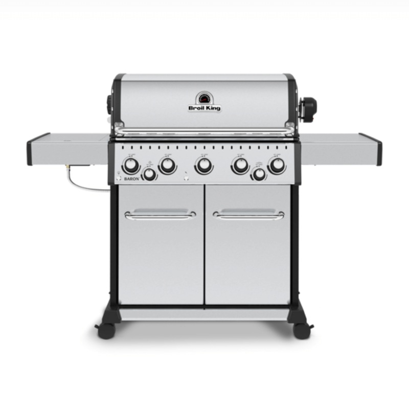 Broil King Baron S 590 Pro Infrared freestanding Gas Grill with Rotisserie & Sear Station Propane
