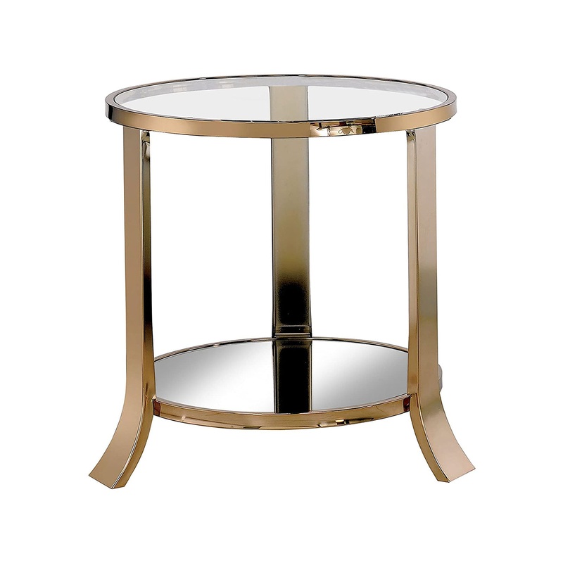 Storna Contemporary Open Shelf End Table