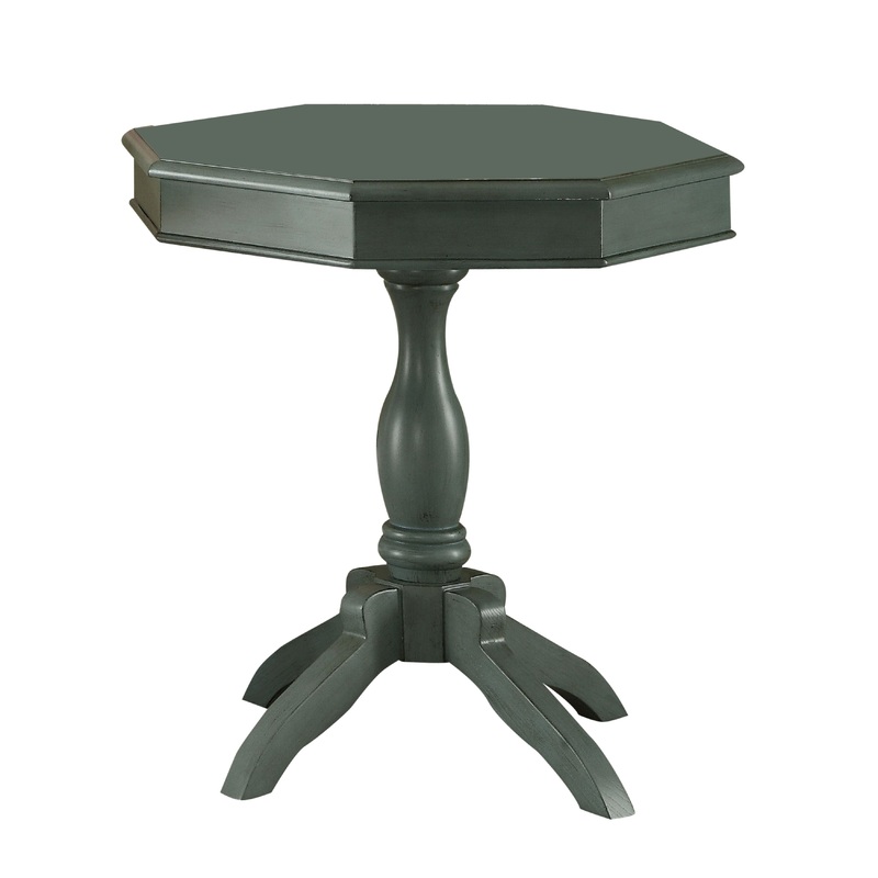 Matte Transitional Octagon End Table