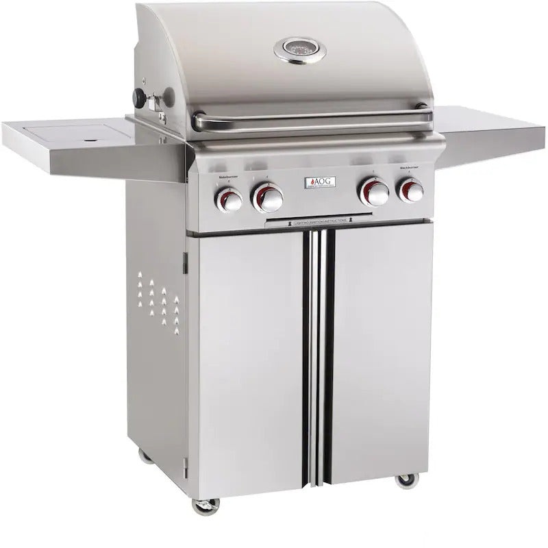 American Outdoor Grill Freestanding 24 Inch T Series Grill Natural Gas No Back Burner