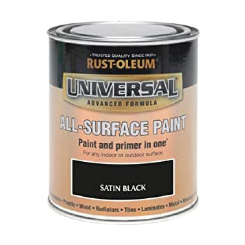 Rust-Oleum All Surface Paint Black 250ml (Satin) Default