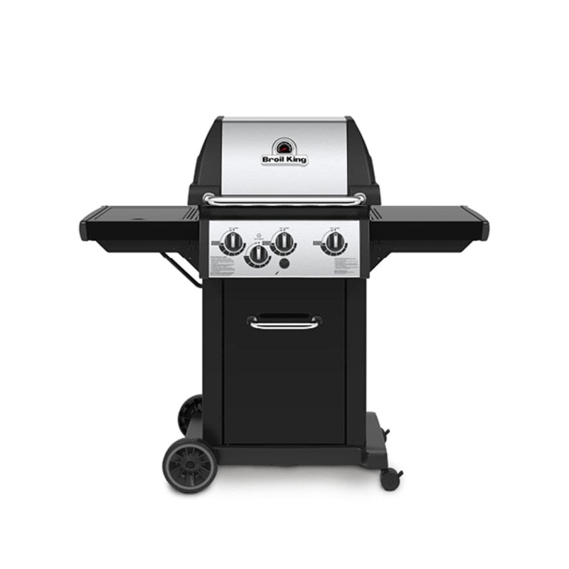 Broil King Monarch 340 51″ Propane Gas Grill with Side Burner and Enclosed Cabinet Base Liquid Propane