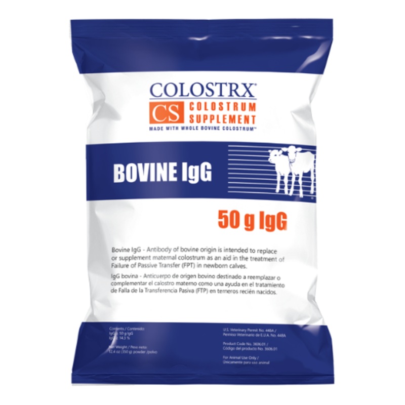 Colostrx CS Bovine 50 g IgG Colostrum Powdered Supplement