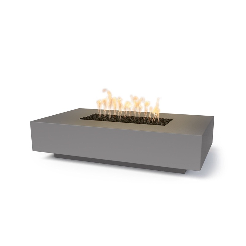 The Outdoor Plus Cabo Linear Concrete Fire Pit – OPT-CBLN 56″ Match Lit Natural Gas