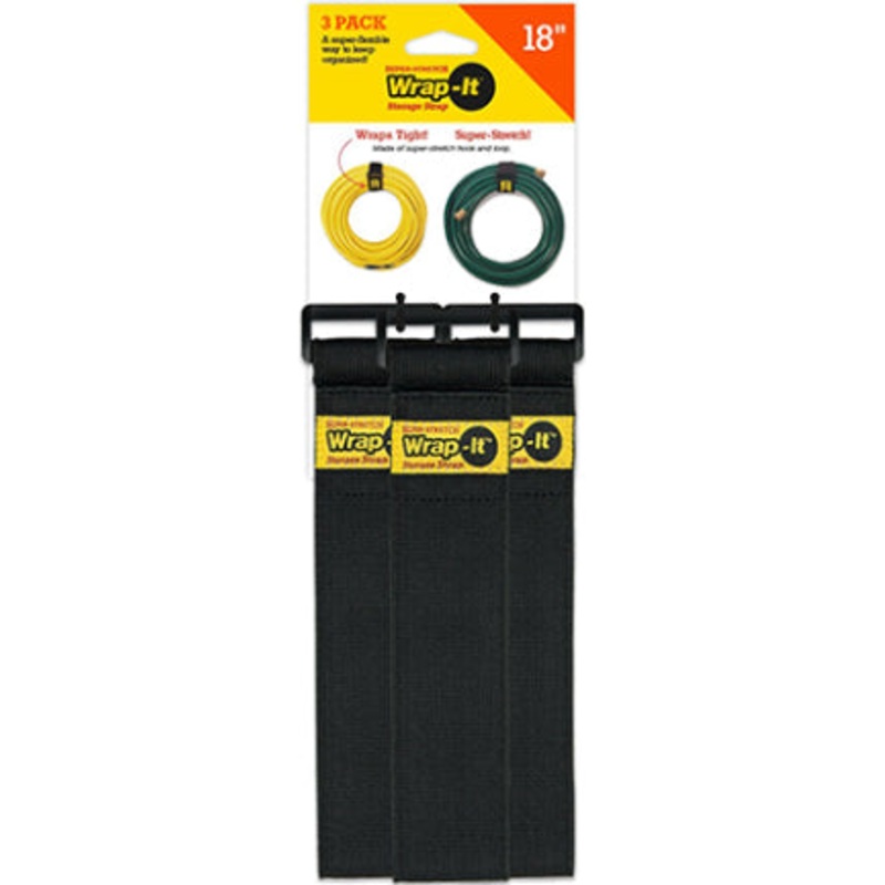 WRAP IT SUPER STRETCH SS 18IN 3PK BK