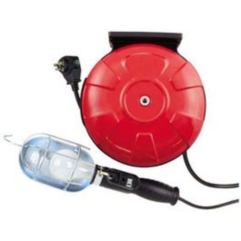 Yellow Jacket Trouble Light With 40-Ft. Retractable Cord