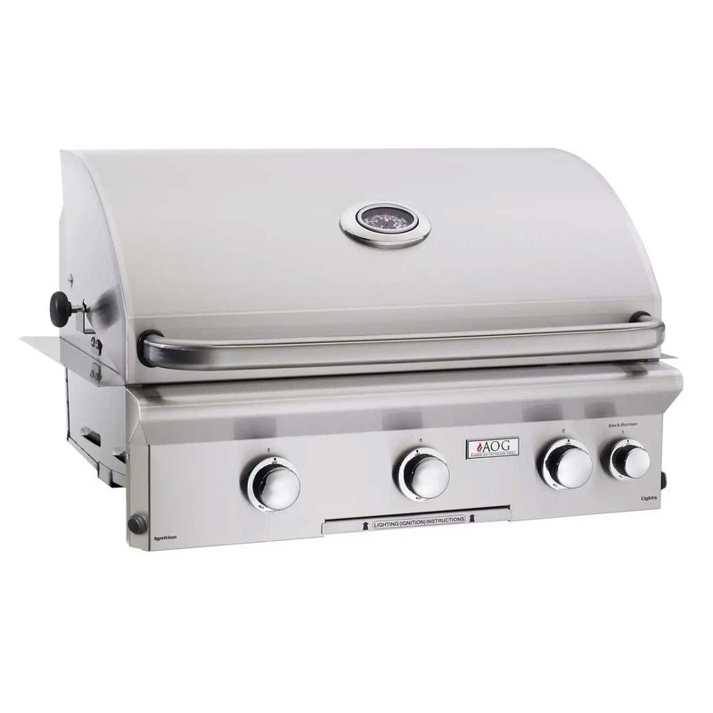 American Outdoor Grill L-Series 30-Inch 3-Burner Built-In Gas Grill With Rotisserie