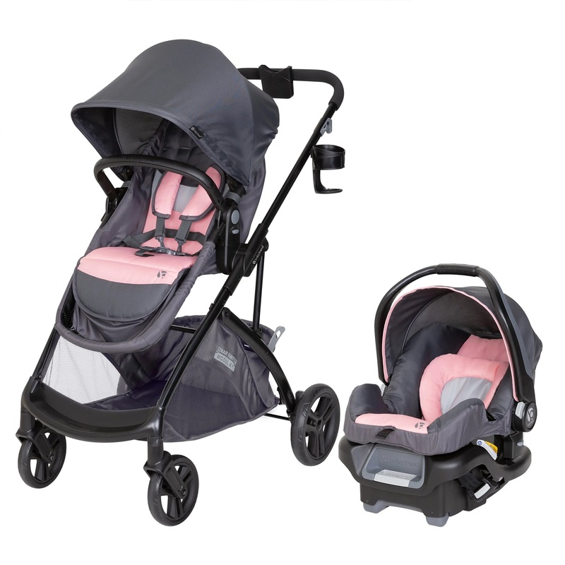 Baby Trend Modular Stroller Sonar Switch w/Ally Infant Car Seat, Pink (Used)
