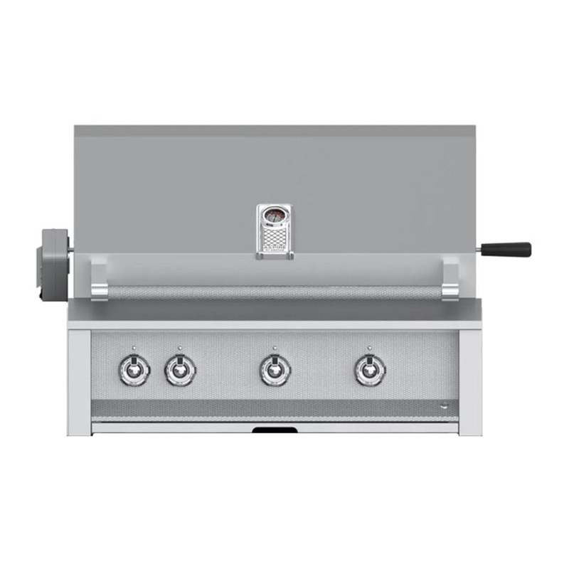 Aspire by Hestan 36-Inch Natural Gas Built-In Grill, 3 U-Burners w/ Rotisserie (Stainless Steel) – EABR36-NG aspire-36grills-master