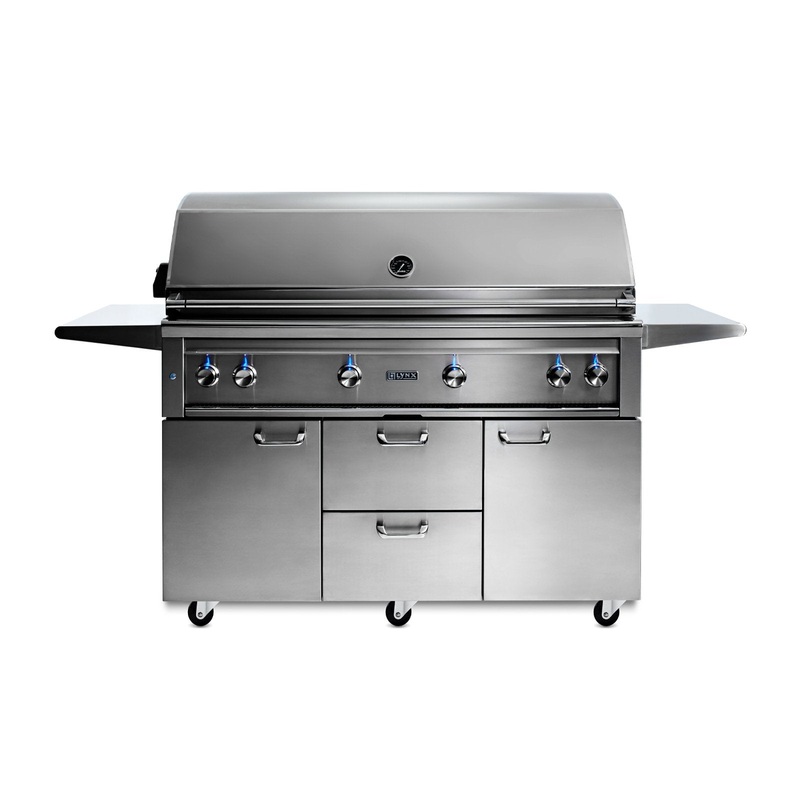 Lynx Professional 54-Inch Natural Gas Freestanding Grill – 1 Trident Sear Burner w/ Rotisserie – L54TRF-NG lynx-grill-master