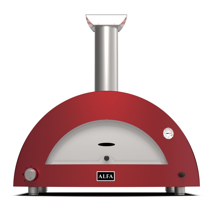 Alfa Moderno Ruby Red 3 Pizze Gas Pizza Oven Propane