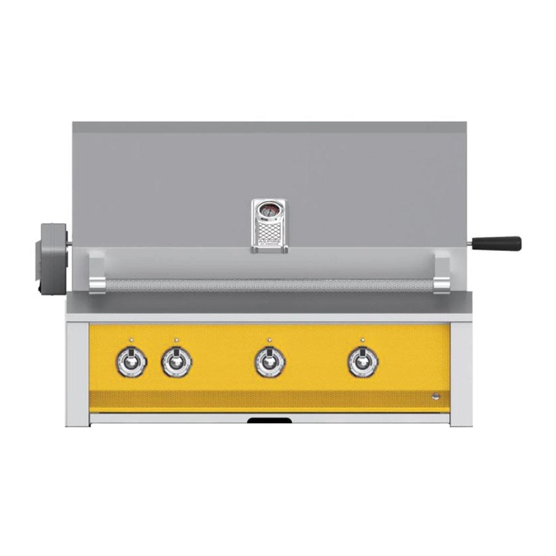 Aspire by Hestan 36-Inch Propane Gas Built-In Grill, 2 U-Burner – 1 Sear w/ Rotisserie (Sol Yellow) – EMBR36-LP-YW aspire-36grills-master