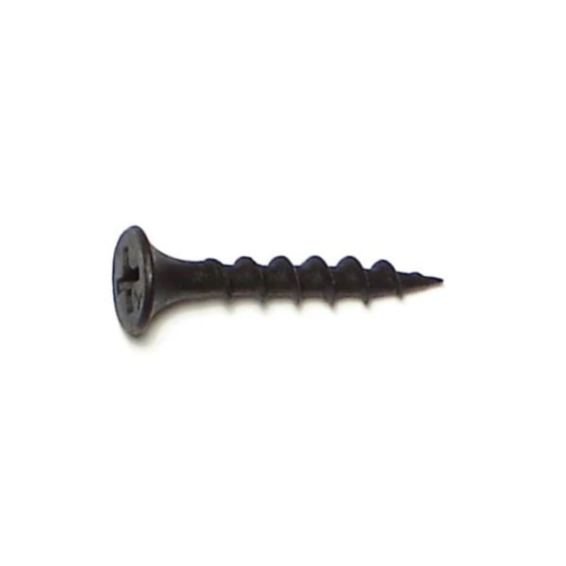 Midwest Fastener Black Phosphate Steel Coarse Thread Phillips Bugle Head Drywall Screws #6 x 2″ MF10509