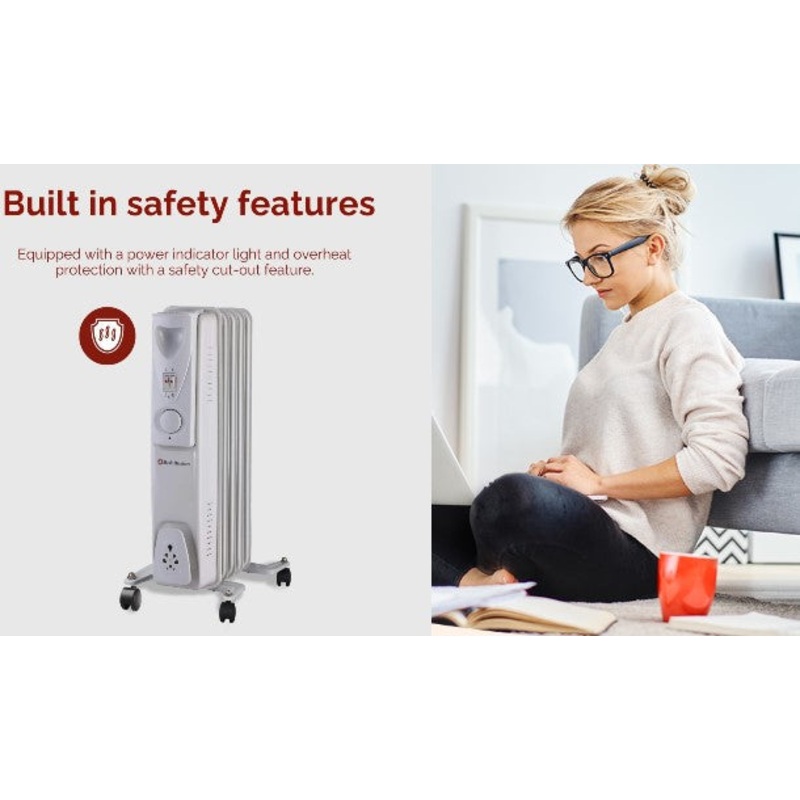 9 Fin Oil Heater – Save On Energy Bills With This Oil Filled Radiator On Wheels