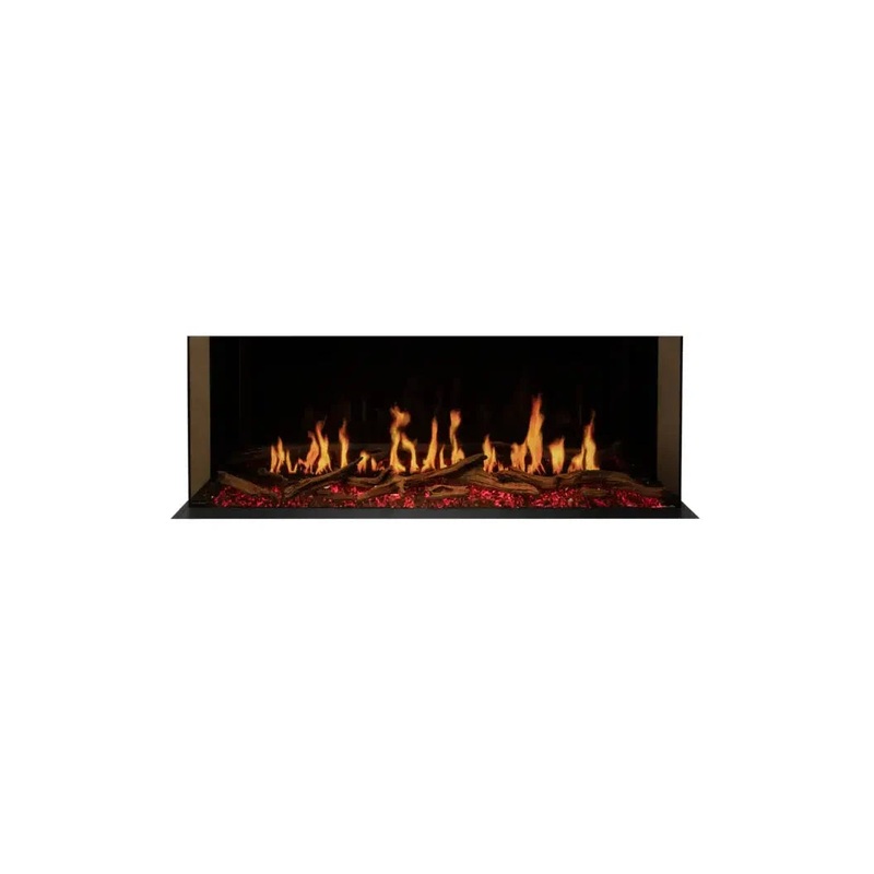 EcoSmart Fire Motion 52″ Black Bay Electric Fireplace with Motion Picture Flame Technology by MAD Design Group