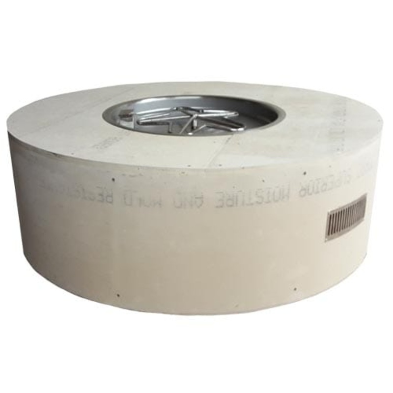 HPC Fire Round Ready To Finish Fire Pit Kit with Torpedo Burner, 45″x18″ Natural Gas Match Light