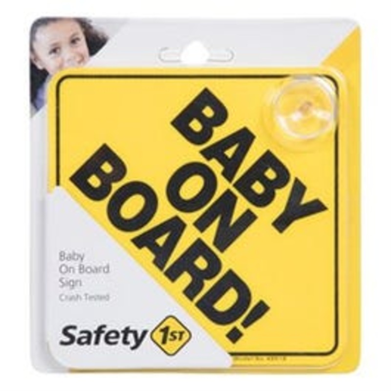 Yellow “Baby On Board” Sign