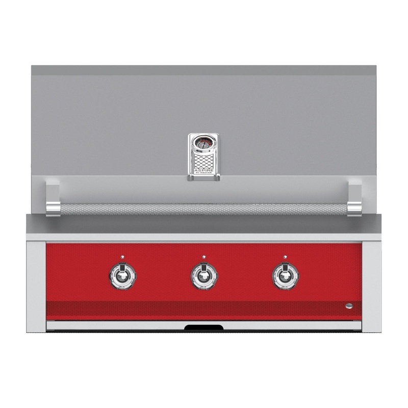 Aspire by Hestan 36-Inch Natural Gas Built-In Grill, 3 U-Burners (Matador Red) – EAB36-NG-RD aspire-36grills-master