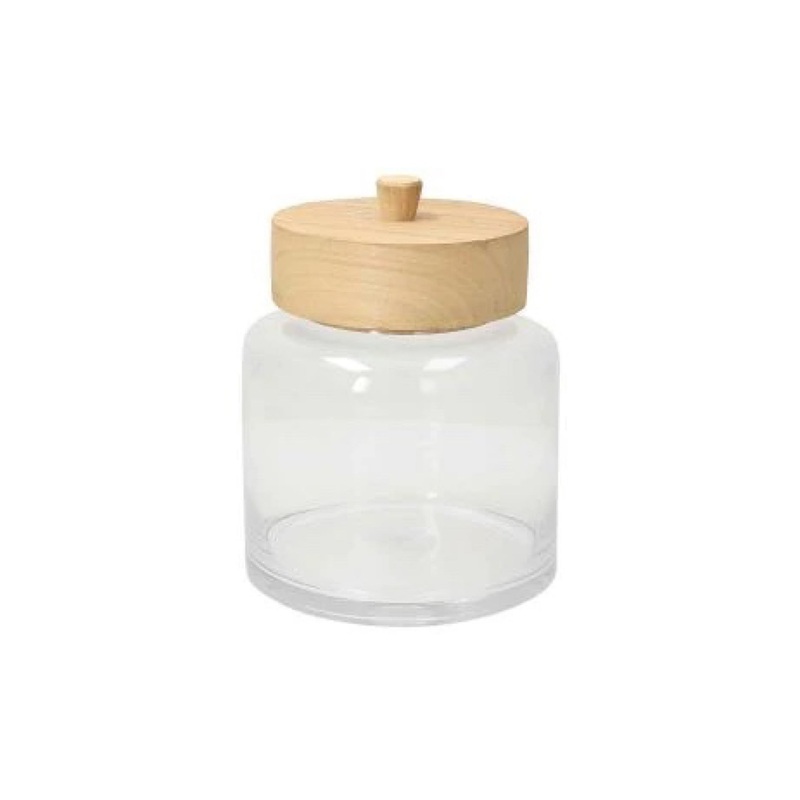 Jar w/ Wood Lid,Trasparenz Miller 21cm