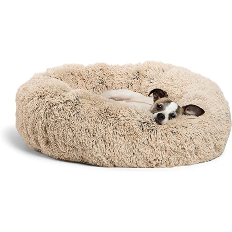 Best Friends by Sheri Luxury 23-Inch Donut Pet Bed, Taupe (Used)