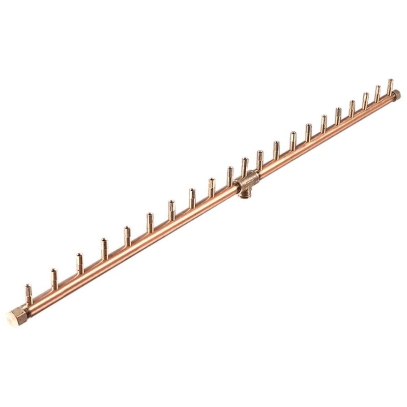 Warming Trends CFBL210 Linear CROSSFIRE 42-Inch Brass Gas Burner Liquid Propane No Flex Line No Plate