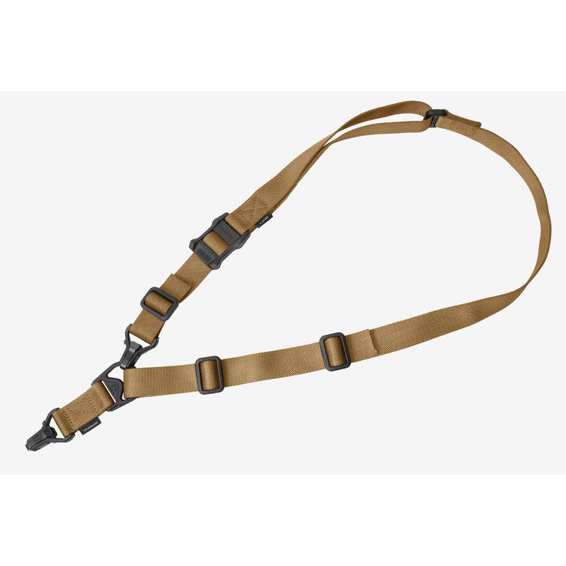 Magpul MAG514-COY MS3 Gen2 Sling 1.25″ W Adjustable One-Two Point Coyote Nylon Webbing for Rifle