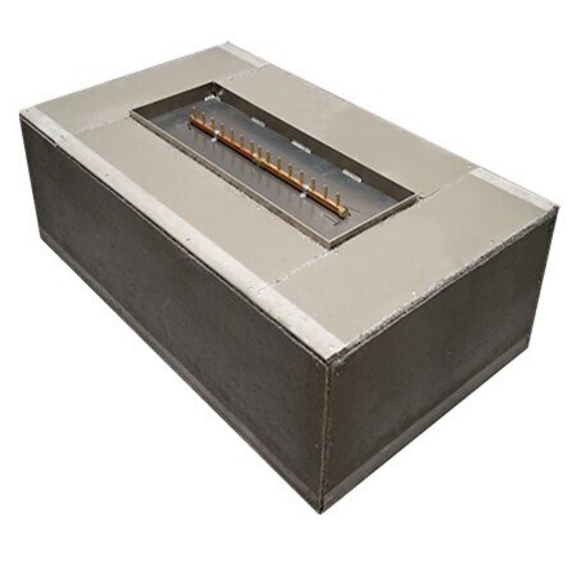 Warming Trends Ready to Finish Rectangular Gas Fire Pit, Sizes: 48″ – 72″ Long Liquid Propane 48″ Long Linear Burner