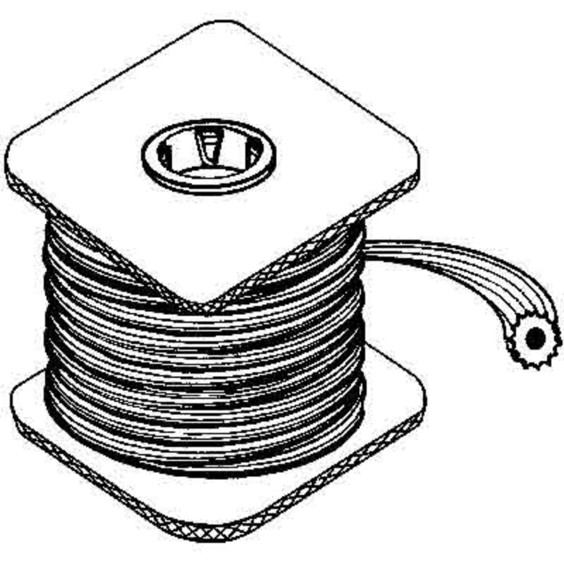 Prime Line Screen Retainer Vinyl Spline, .12″ Round, Black, 5′ per roll. .12″ x 5′